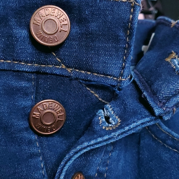 Madewell 10-inch High Waist Skinny Jeans: Button Front Edition In Cassia - Picture 9 of 16